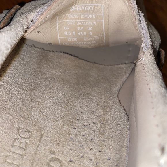 Ronnie Fieg x Sebago Tan Suede Fringe Leather Dockside Moccasins Men’s 9.5 M - Picture 11 of 11